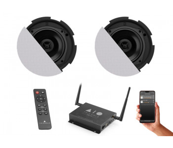 Мультирум система 2 потолочных динамика Audac CIRA824I/W